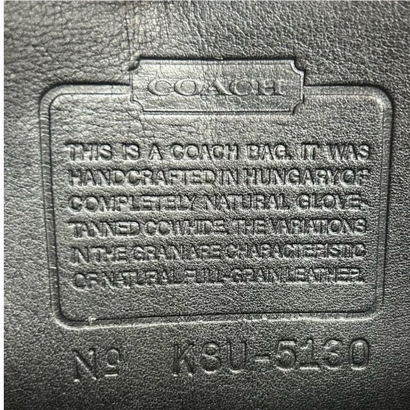 Coach vintages black leather Crossbody Bag - Picture 3 of 11